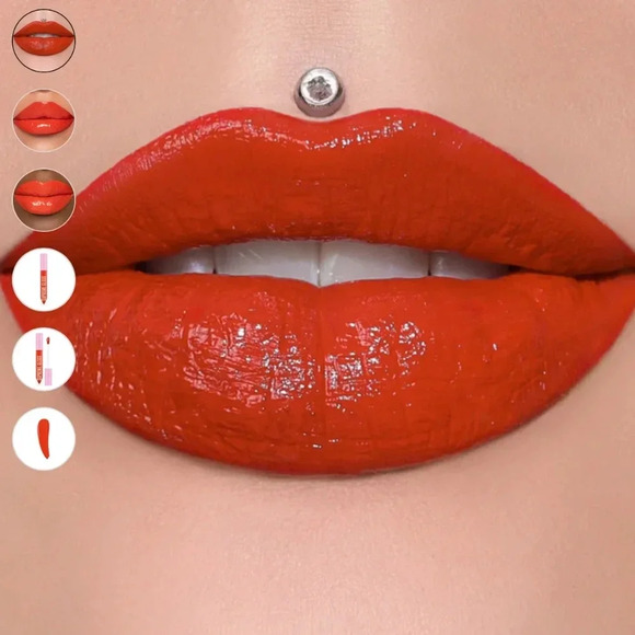 Everybody Knows Jeffree Star Supreme gloss - NWT - Bright Red-Orange - Picture 2 of 9